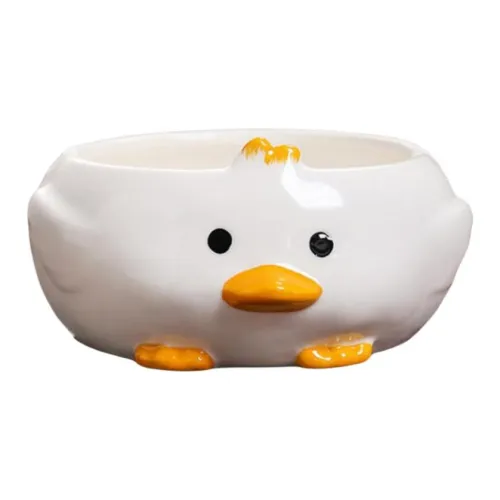 JIANYUJIAFANG Ashtray Ceramic, Ashtray, Creative Cute Duck Cartoon Small Animal Home Living Room Bedroom Office