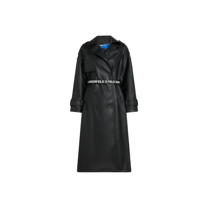 KARL LAGERFELD / Karl Lagerfeld Jeans Faux leather Trench Coat-0