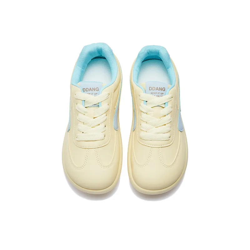 MEXICAN Slip Resistant, Abrasion Resistant, Breathable Low Top Skateboard Shoes Women's Beige Yellow-3