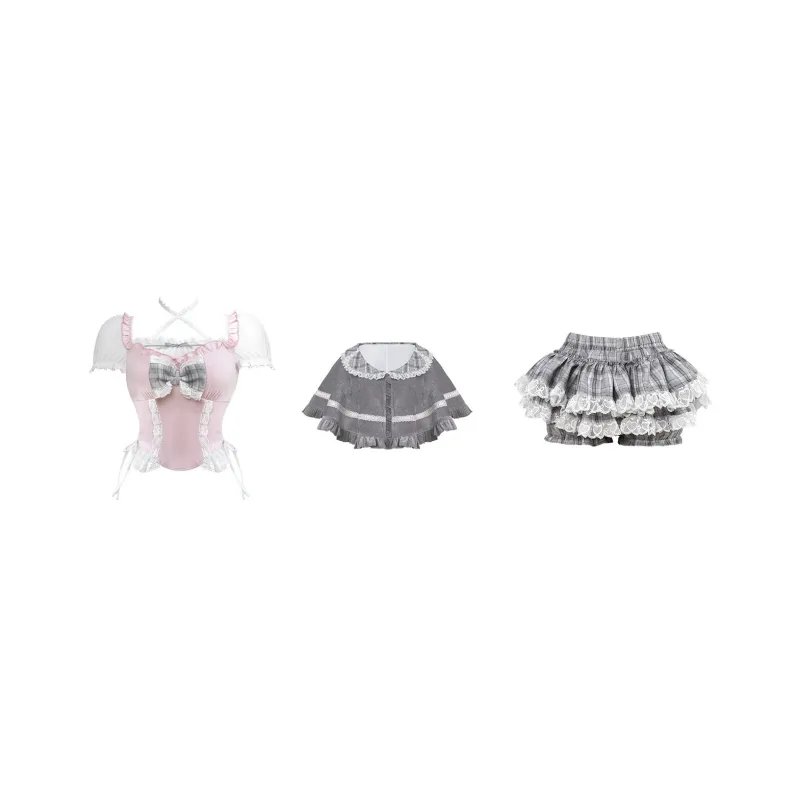 Udon House Two Piece Skirt Sets Women's-0
