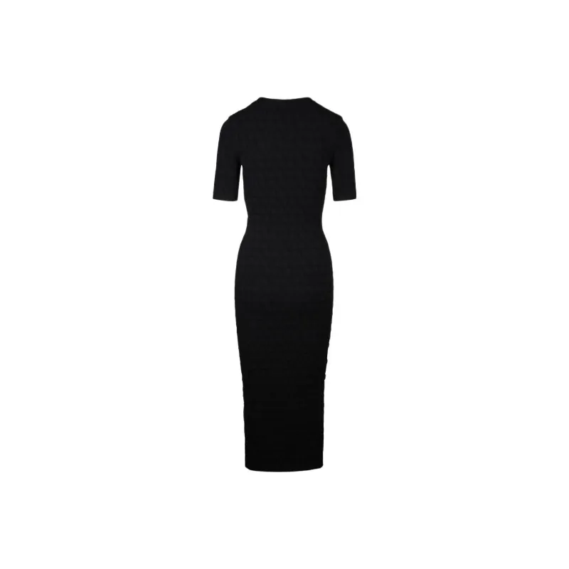Valentino Short Sleeved Dress Women's Black-1