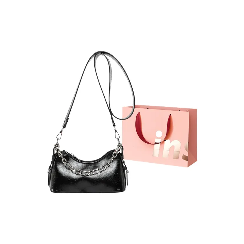 WHEELY BABY+ PU Shoulder Bag, Crossbody Bag Women's Black/White/Pink/Blue/Silver-0