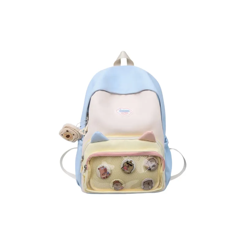 Wolfhorse Nylon With PVC Backpack Unisex Multicolor-19