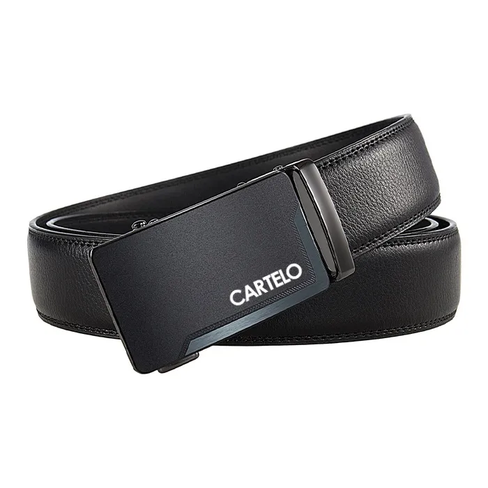 CARTELO Cow Leather Belts Men's 3.5CM-1