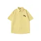 [Ice Silk Cooling Sun Protection]Linen Yellow (Mb Brush Smiley Chest Logo)