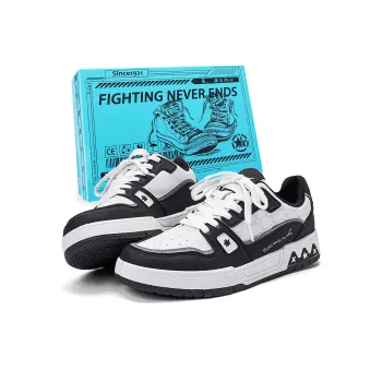 DOUBLE STAR 88 Slip Resistant Cushioning, Abrasion Resistant, Height Increasing Low Top Skateboard Shoes Unisex