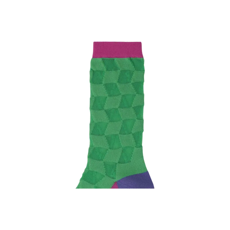 ISSEY MIYAKE Mid Calf Socks Women's 1 Pack Green-1