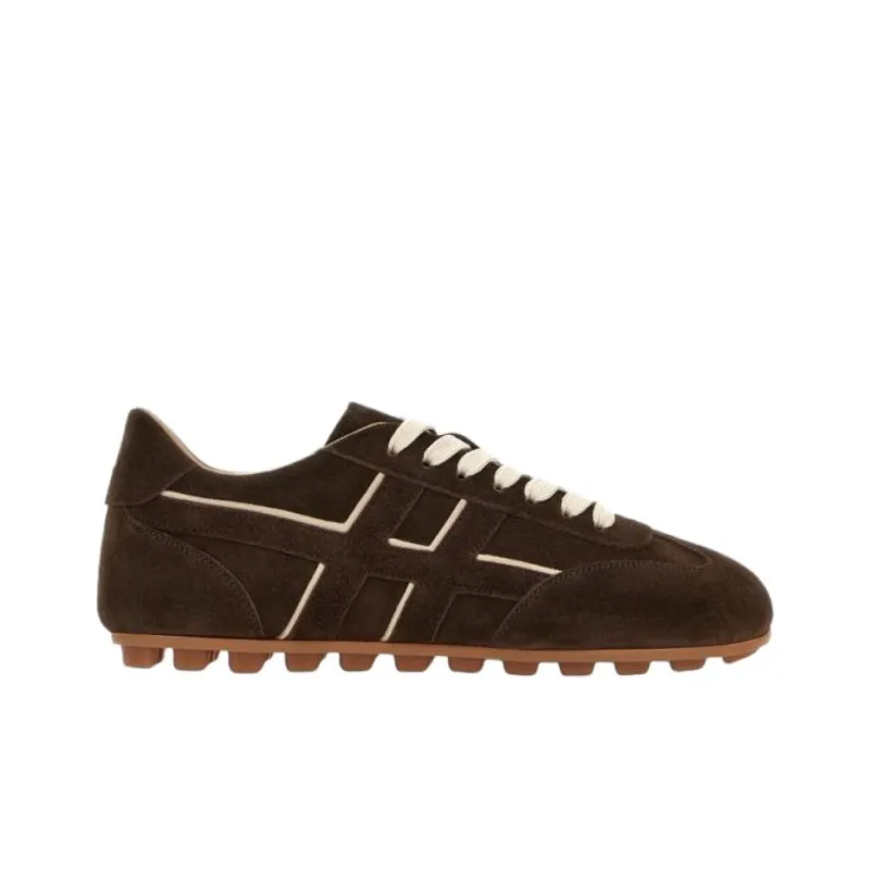 HOGAN Runner H693 Low Top Casual Shoes Women's Red Brown-1