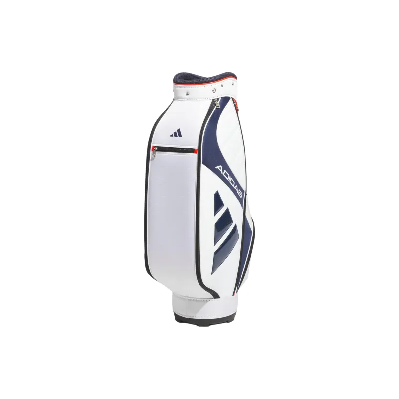 Adidas Polyurethane Golf Bag Travel Storage Bag Unisex White & Collegiate Marine Blue & Bright Red-1