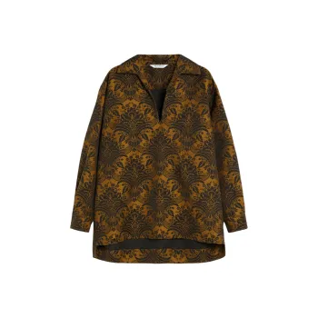MaxMara Anemone All Over Patterned V Neck Top