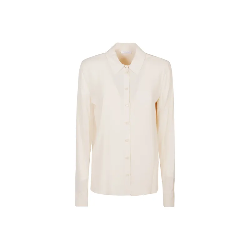 Patrizia Pepe Long Sleeved Button Up Shirt-0