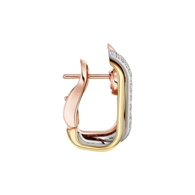 CARTIER 18K White Gold Earrings Women's Multicolor-1