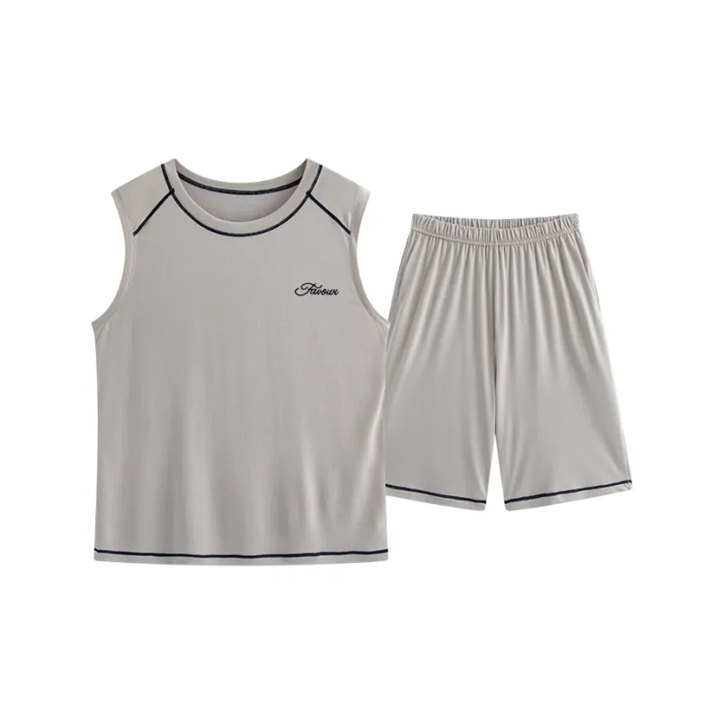 Close fitting Areas Pajama Set Men's-0