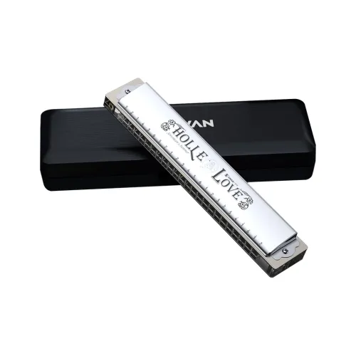 Swan 24 Eyelets 2408 2.0 Transparent Key Grid Polyphonic Harmonica Silver Multi Tone Piano Harmonicas / Recorders