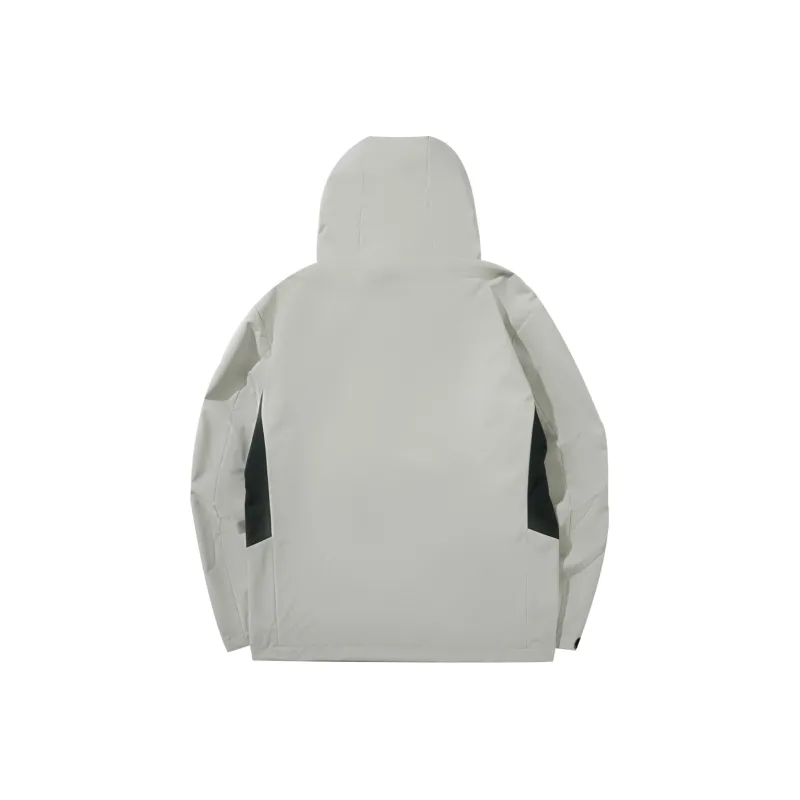 HLA Jackets Men Light Gray Splicing 93-1