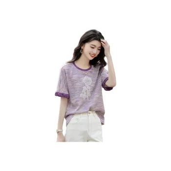 Dme Shirts Women's Gray Purple