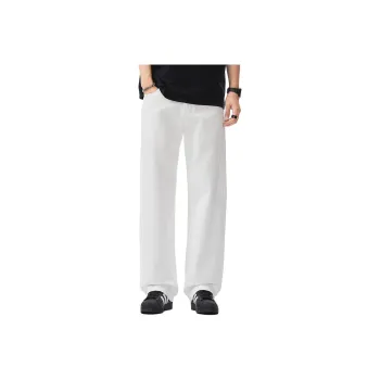 Izzue Jeans Unisex Cotton Raw White