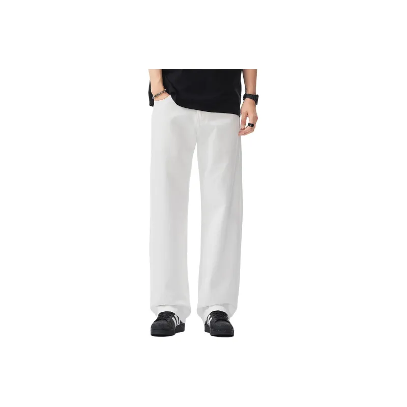 Izzue Jeans Unisex Cotton Raw White-0