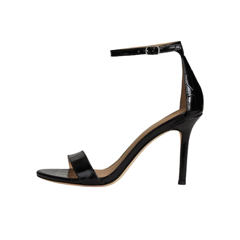 LAUREN RALPH LAUREN Allie One Strap Sandals 9cm Women's Black-0