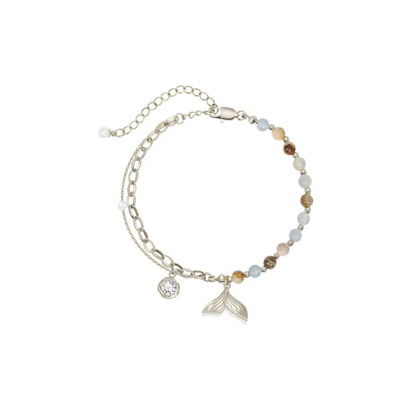 SHINE Island Wander Collection Copper, Calcite Jade Bracelets Unisex-0