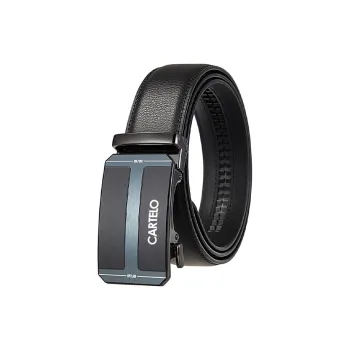 CARTELO Cow Split Leather Belts Men's Width 3.5CM