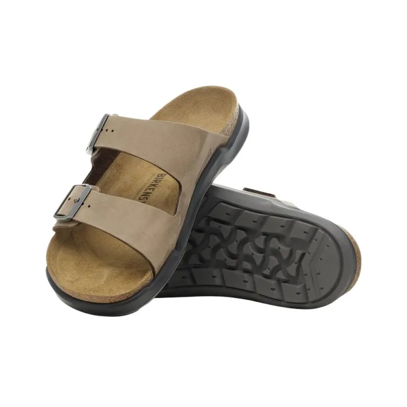 Birkenstock Arizona Rugged PU Polyurethane Abrasion Resistant Slide Slippers Men's Earthy Brown-3