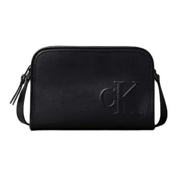CALVIN KLEIN Artificial Leather Camera Bag, Shoulder Bag Men's Black