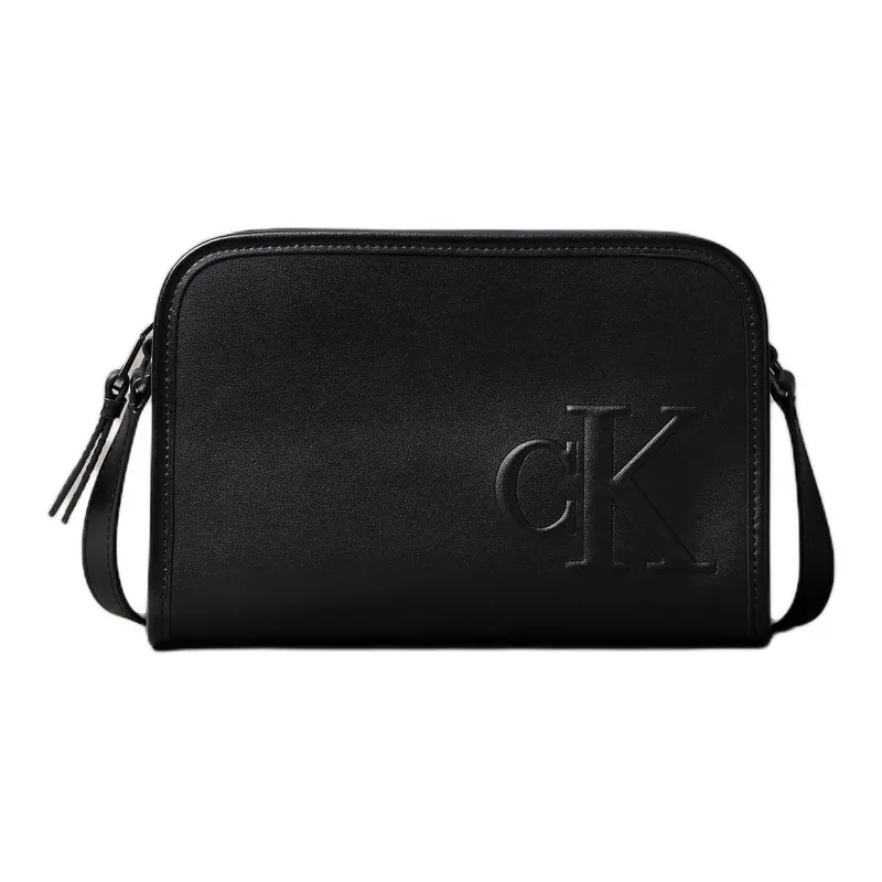 CALVIN KLEIN Artificial Leather Camera Bag, Shoulder Bag Men's Black-0