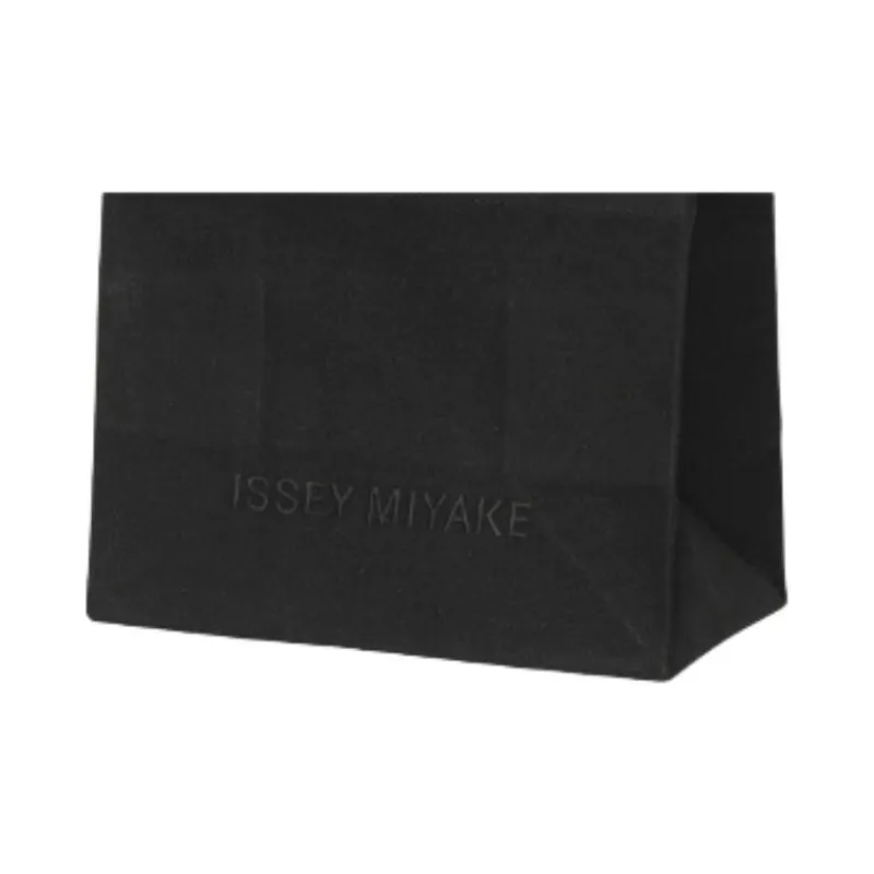 ISSEY MIYAKE Japanese Washi Fabric Shoulder Bag, Crossbody Bag, Handbag Mini Women's Black-1
