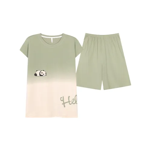 Pretty Lady Pajama Set Men's Green Apricot
