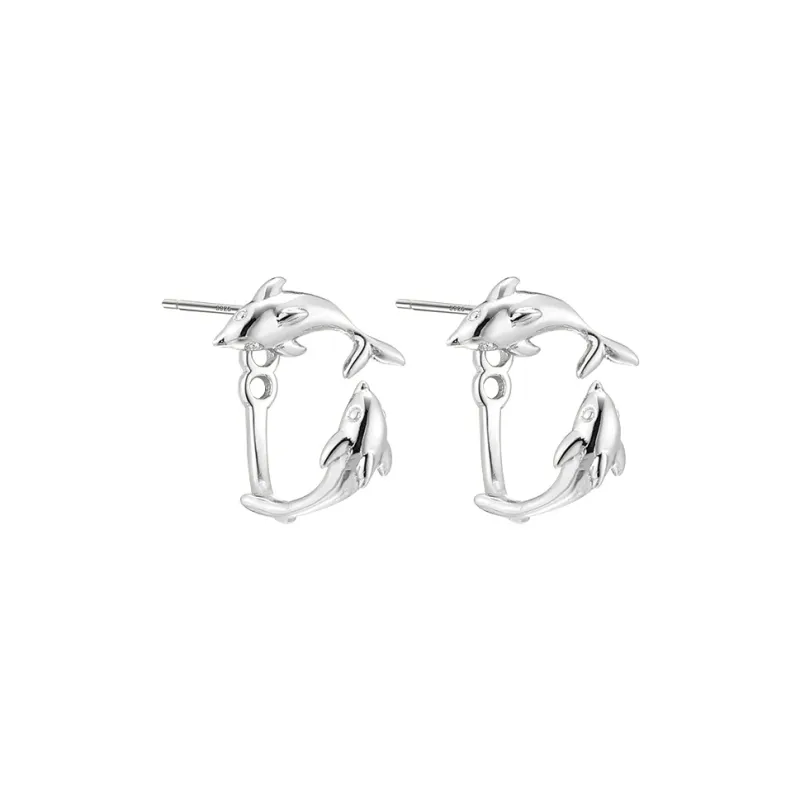 EAR PARTNER 925 Sterling Silver Stud Earrings Women's-3