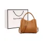 Gold Brown+Shopping Bag