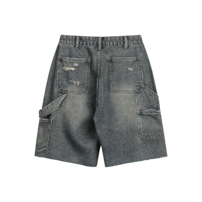 BENGEN Denim Shorts Unisex-11