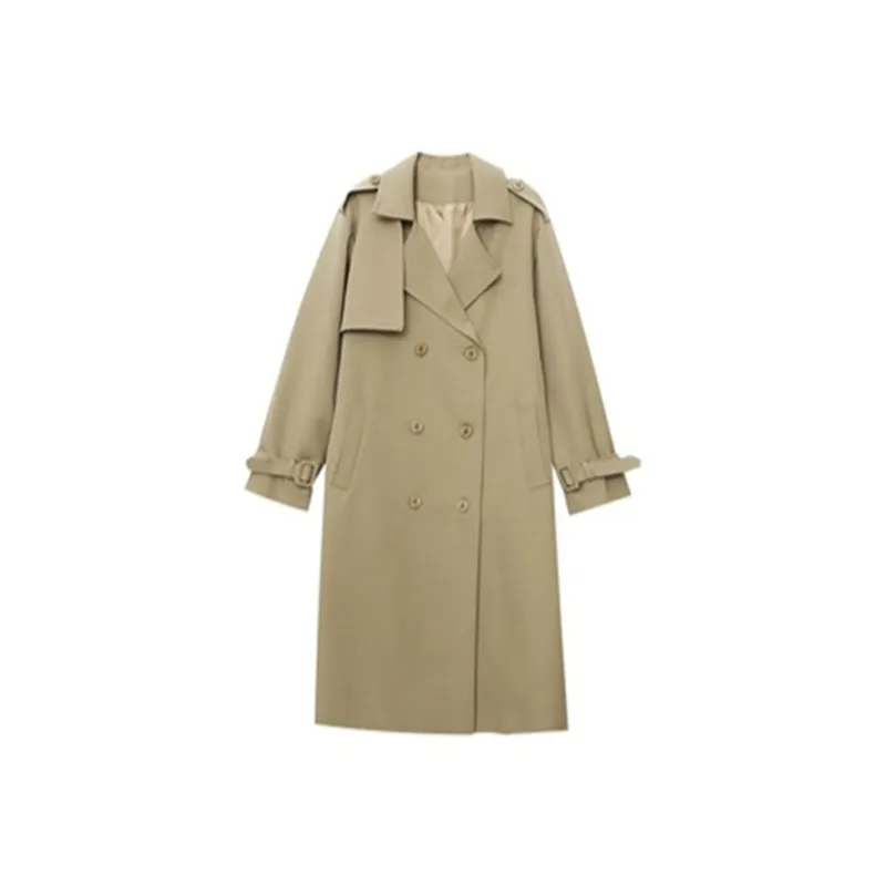 CHARM PICK Trench Coats Women's Khaki-0