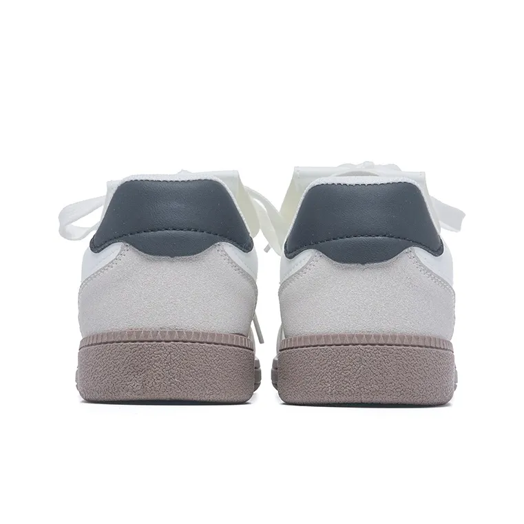 Dafu Leaps Forward Anti Slip Wear Resistant Low Top Skateboard Shoes Women's White Black-4
