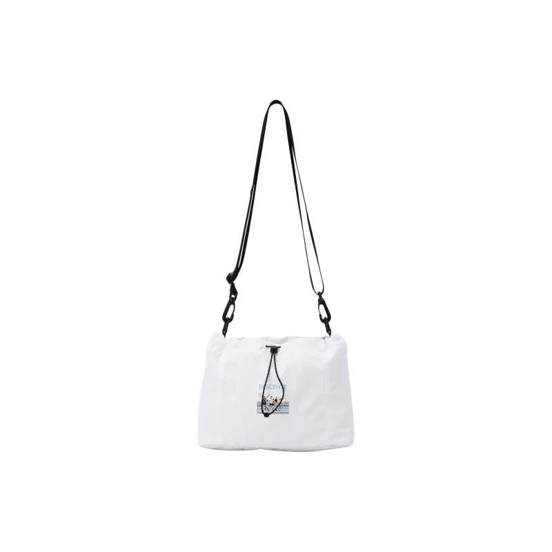 DESCENTE Artist Kim Jung Yoon Collaboration Polyester Crossbody Bag, Shoulder Bag Medium Size Unisex White-1
