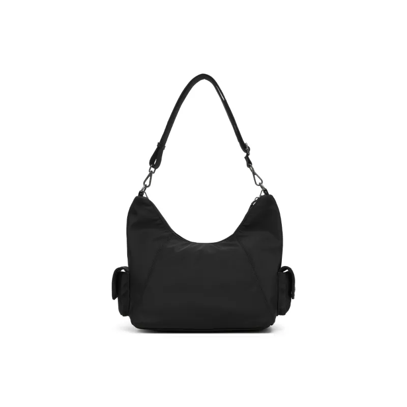 Champion Fabric Shoulder Bag Unisex Medium Blue Denim/Black/Black Gray/Silver White-8