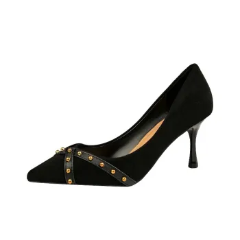 MCKP Slim Heel High Heels Women's Black