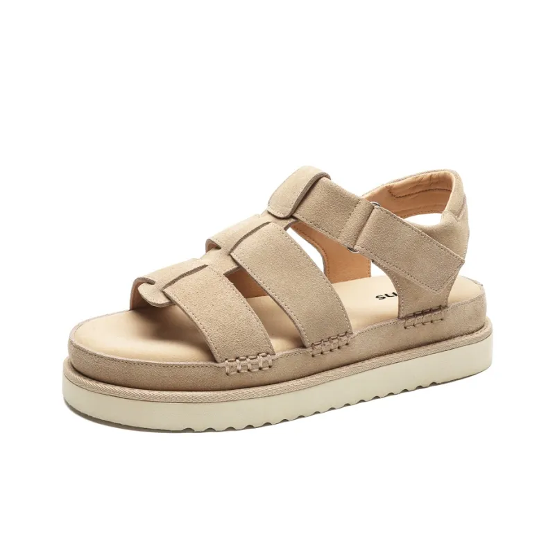 15 MINS Beach Sandals Unisex Apricot-1