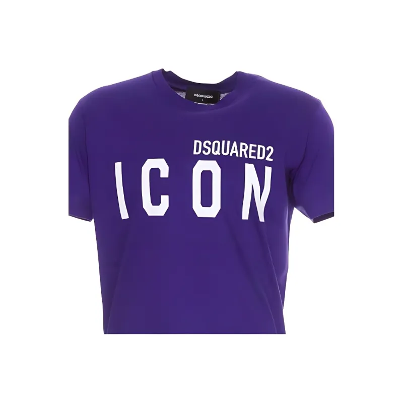 DSQUARED 2 Icon Printed Crewneck T Shirt-3