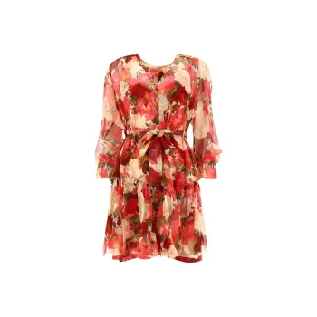 Zimmermann Short Sleeved Dresses Women's Red