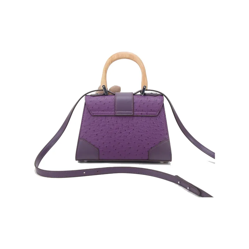 BUHOWE PU Small Square Bag, Shoulder Bag, Crossbody Bag, Handbag Women's Purple-3