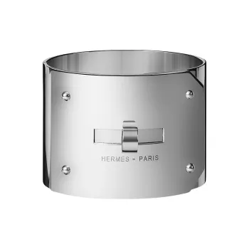 HERMES 925 Sterling Silver Bangles Unisex Silver