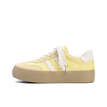 EXULL Q Low Top Skateboard Shoes Women's Yellow
