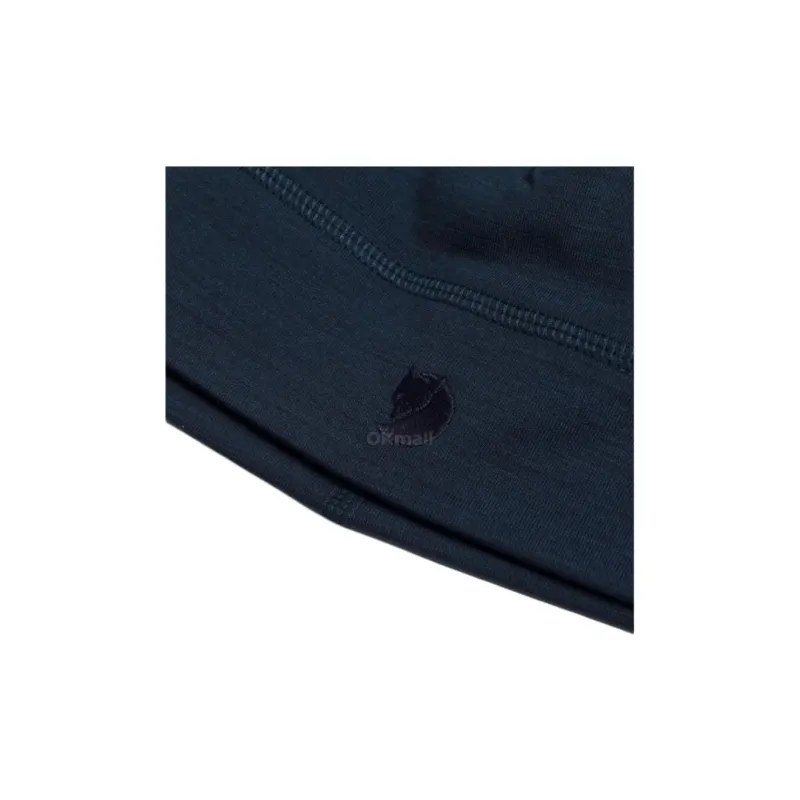 Fjallraven Polyester, Wool, Elastane Blend Beanies Unisex Blue-1