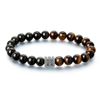 Lao Feng Xiang Natural Obsidian Bracelets Men's