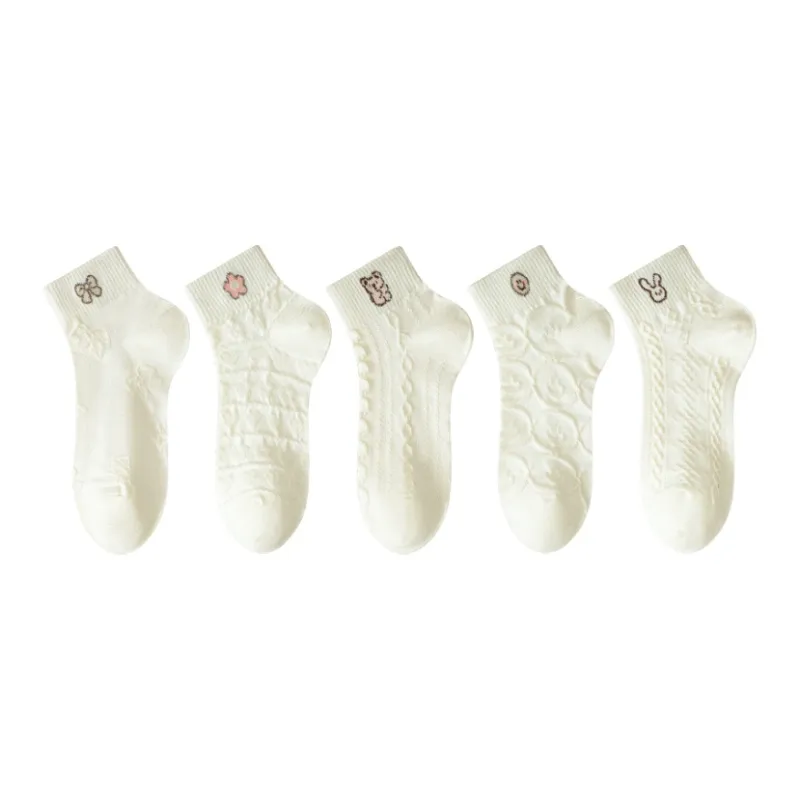 PLANDOO Mid Calf Socks Women's 5 Pack-5