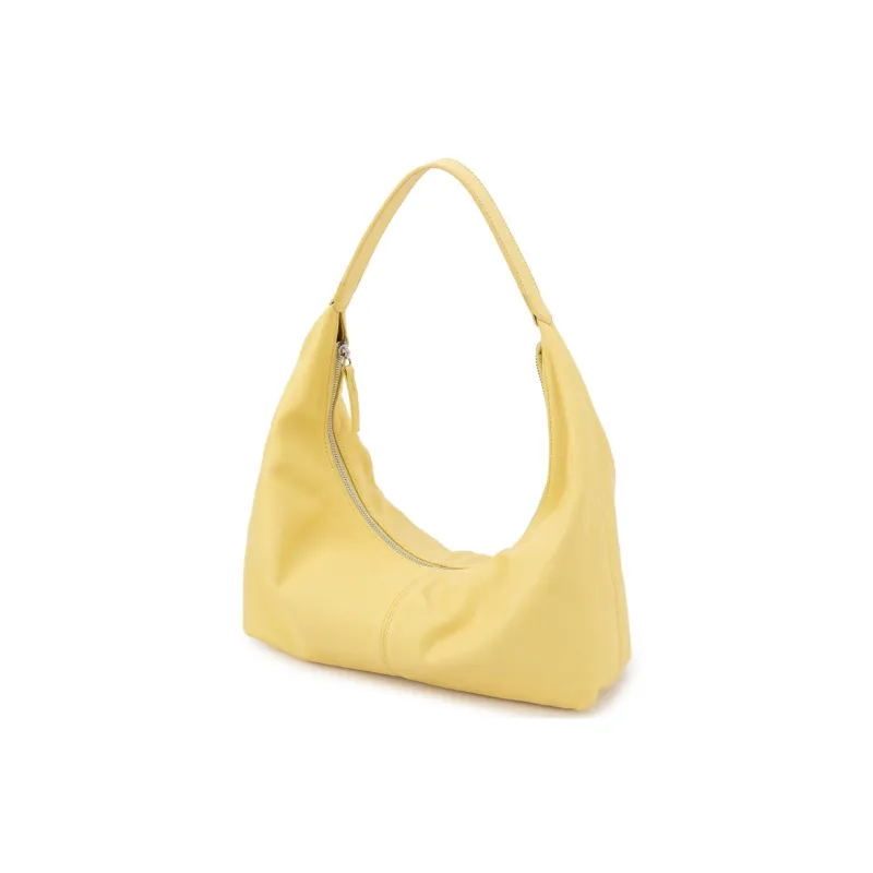 VENOF Top Grain Cow Leather Dumpling Underarm Shoulder Bag Women's Multicolor-4