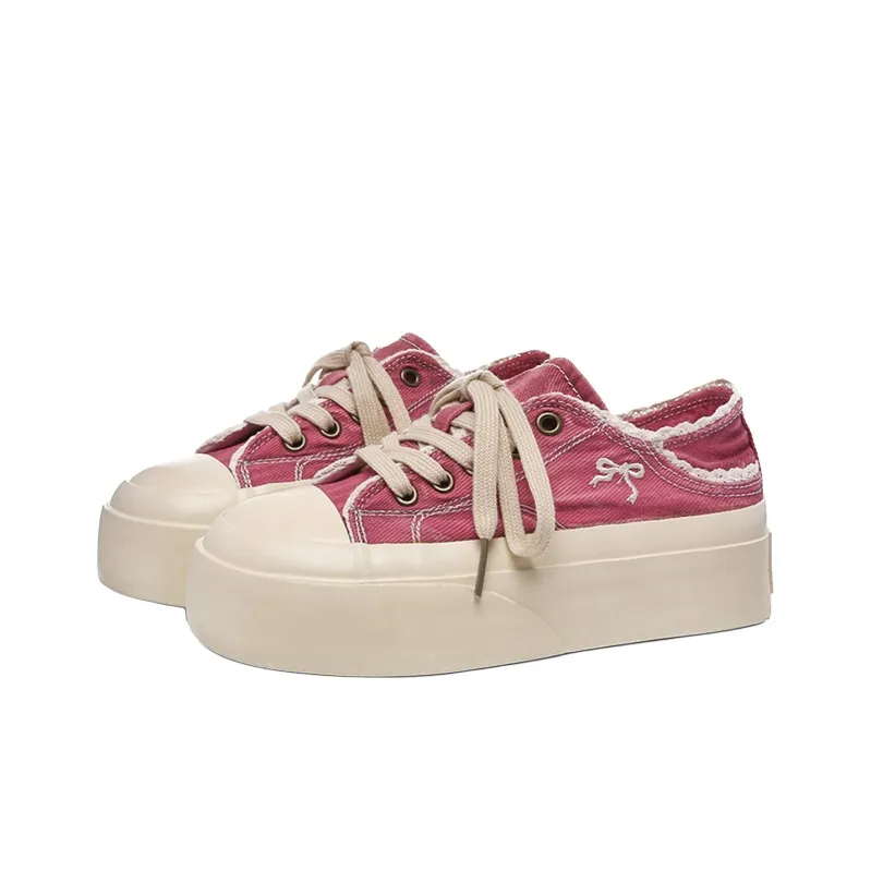 PIPI PURPLE Low Top Canvas Shoes Women's-1