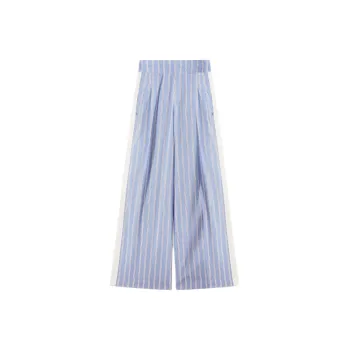 Patrizia Pepe SS25 Casual Pants Women's Blue White